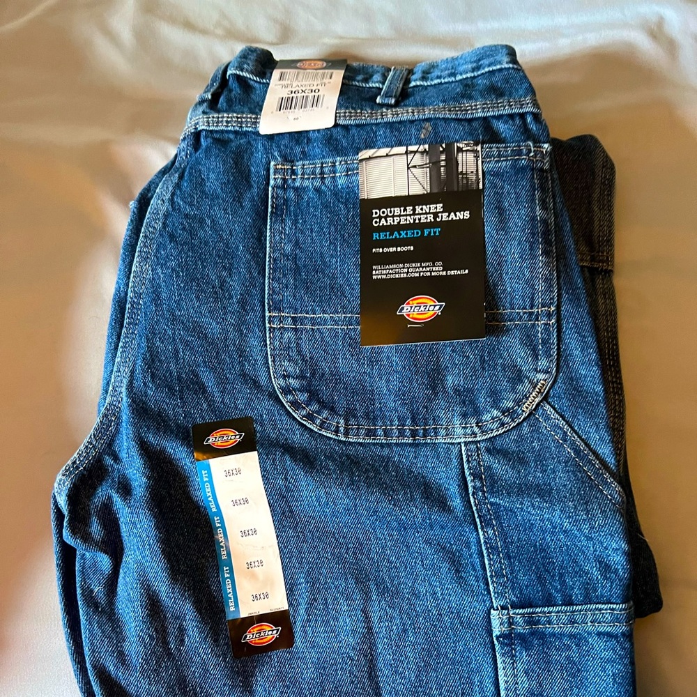 Dickie carpenter jeans 36x30 double knee